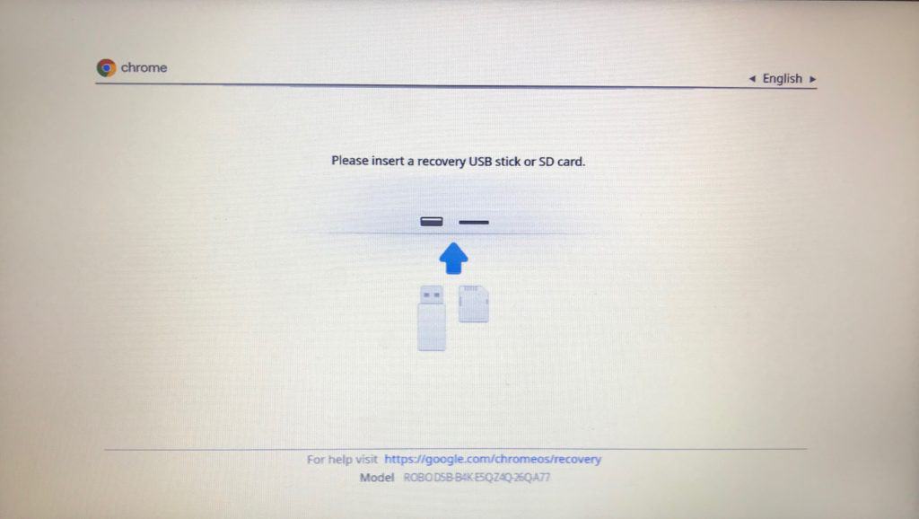 Restore Chromebook