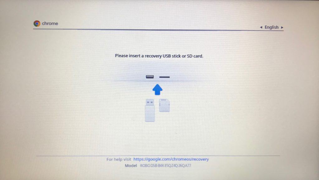 Restore Chromebook