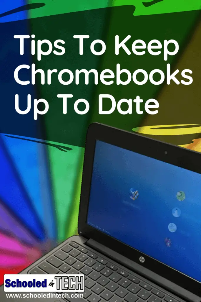 Google constantly updates it's Chrome OS and Chromebooks automatically download the updates. Follow these Tips To make sure they get installed without interrupting students or teachers #chromebook #updates #chromeos #school #backtoschool #teacher