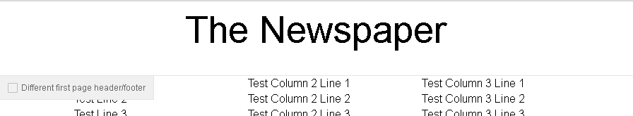 Columns Google Docs 5