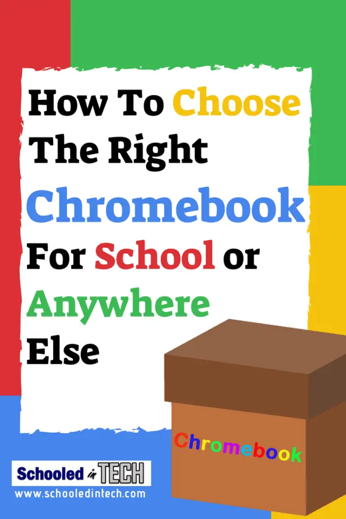 When Choosing A School or Personal Chromebook there are a few things to consider. Are you buying the Chromebook for students or teachers? Regardless of the type you buy, you must have this particular option. #chromebook #gsuite #edtech #school #teacher