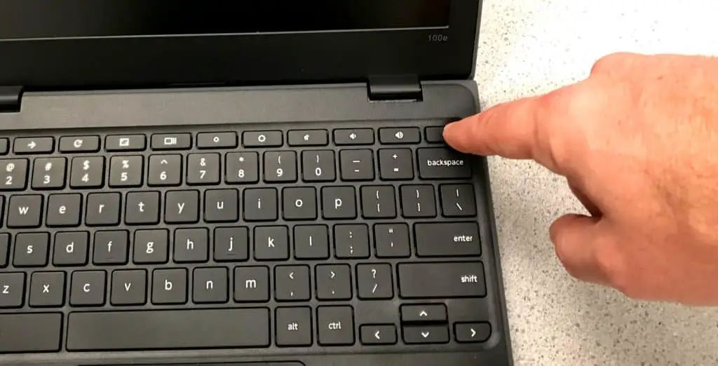 Chromebook Power Button