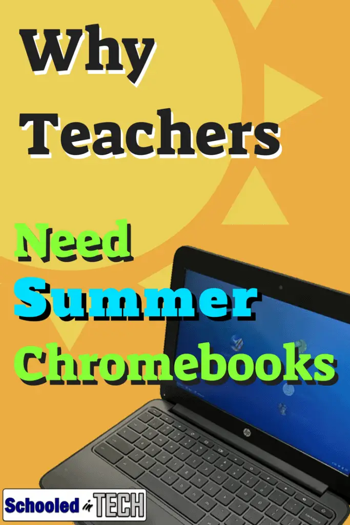 Here's a simple technology tip to allow your teachers to learn how easy Chromebook are to use and for them to gain experience using devices your students are already familiar with. #chromebook #teacher #school #edtech #k12