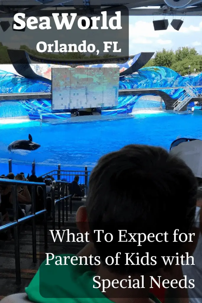 A review of what parents of special needs kids can expect at SeaWorld. Specifically child with autism. #Autism #SeaWorld #specialneeds #vacations