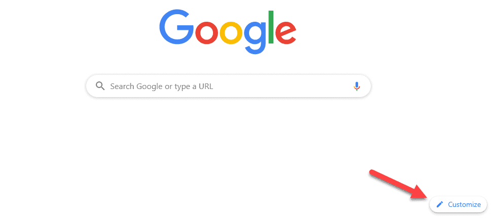 Customize Google Search Page New Tab Background