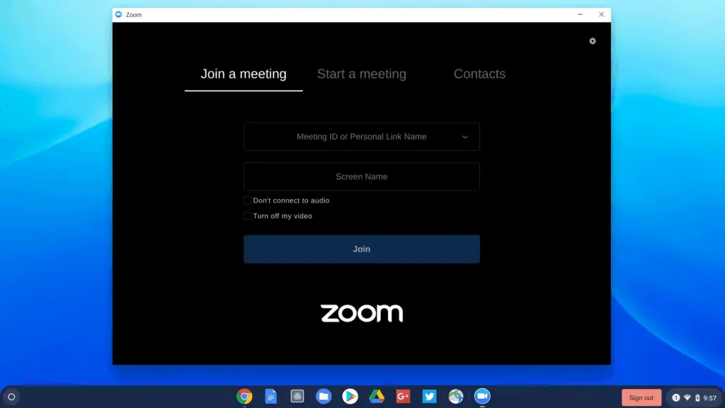Zoom on Chromebook